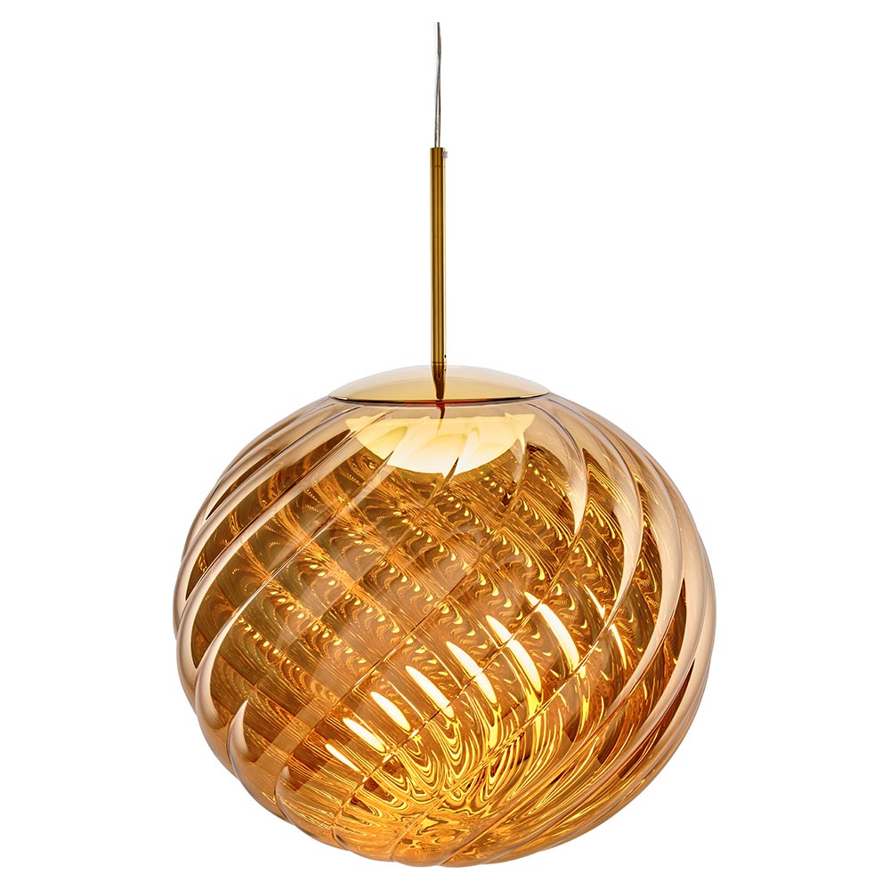 Whirl 18" Pendant - Gold