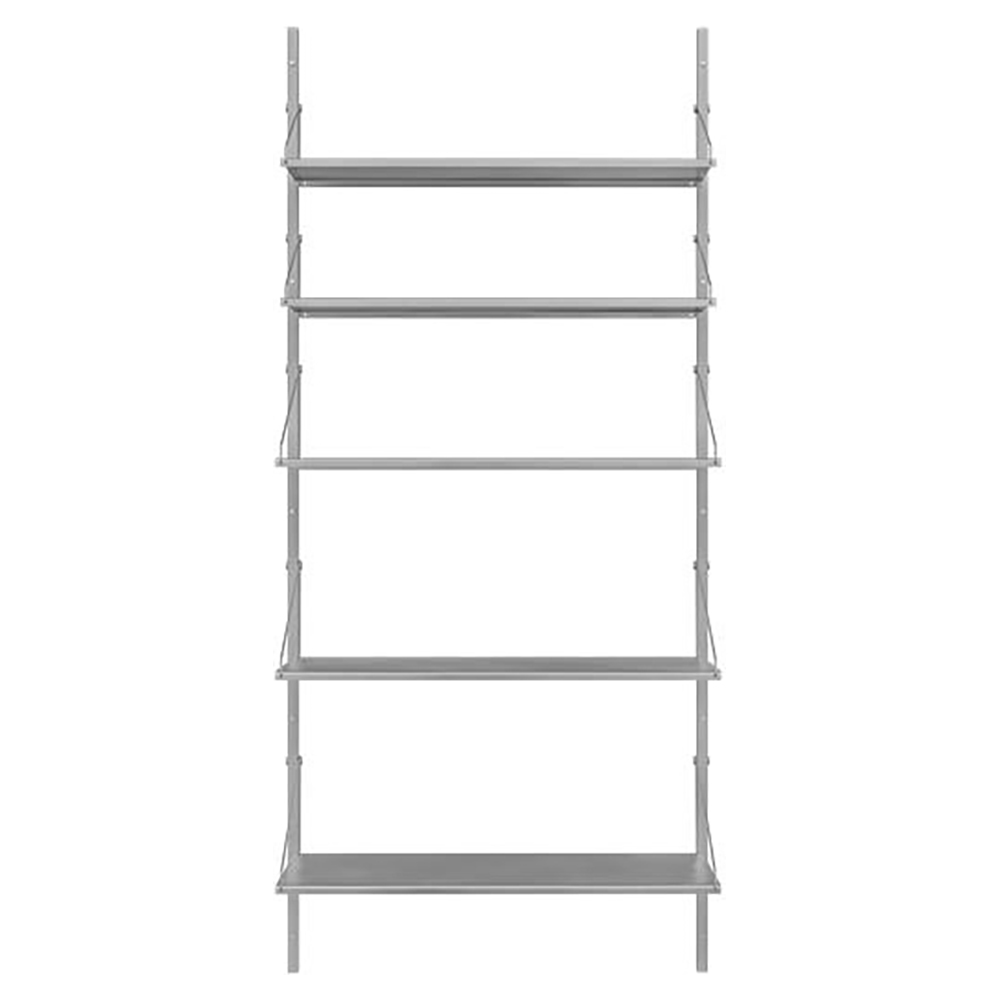 Shelf Library Single Section - 32.48"W x 72.91"H, Stainless Steel