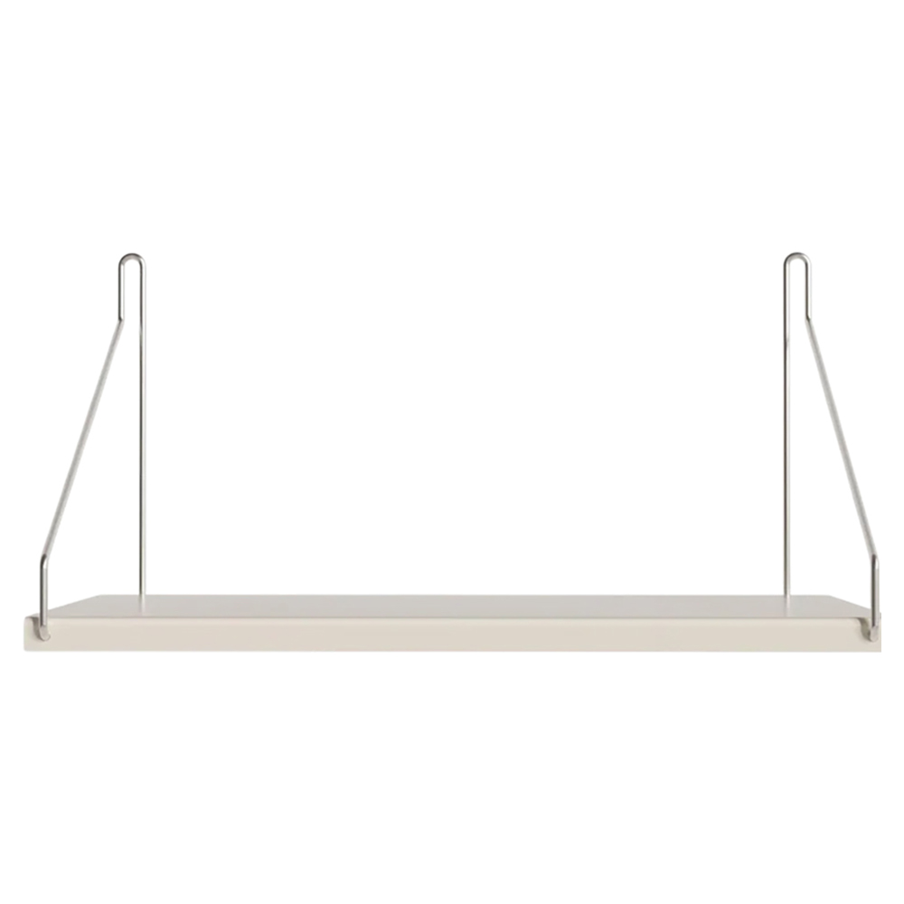 Single Shelf Warm White Steel 1 1 | Rouse Home
